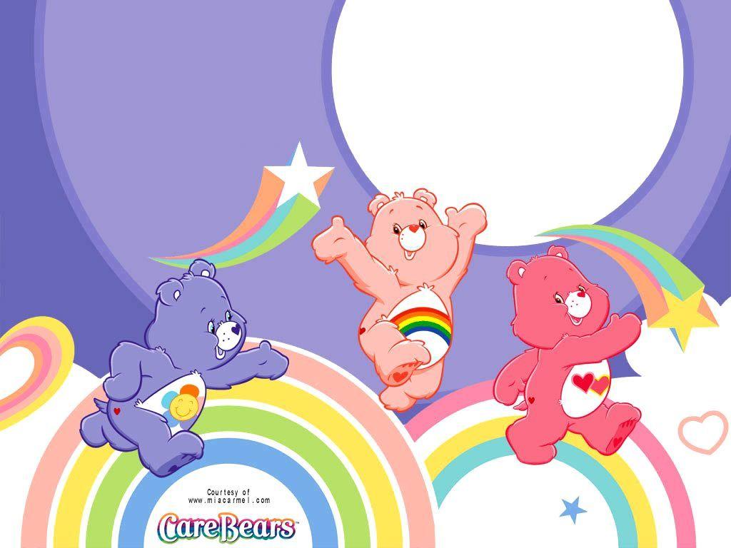 Cute Care bear pink and purple bear aesthetic desktop wallpaper  Bear  wallpaper Wallpaper notebook Cartoon wallpaper