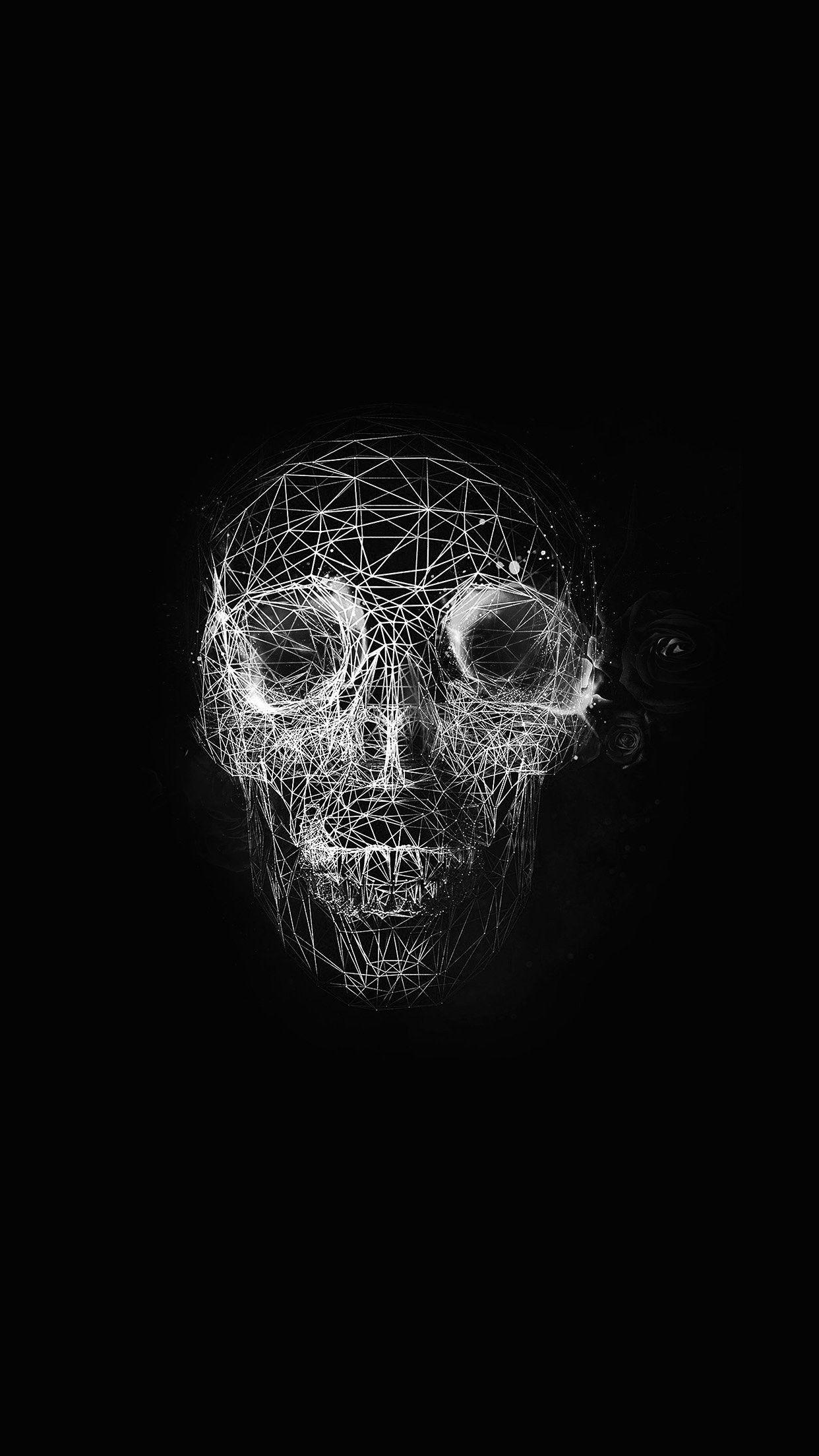 1242x2208 Skull Art Wallpaper