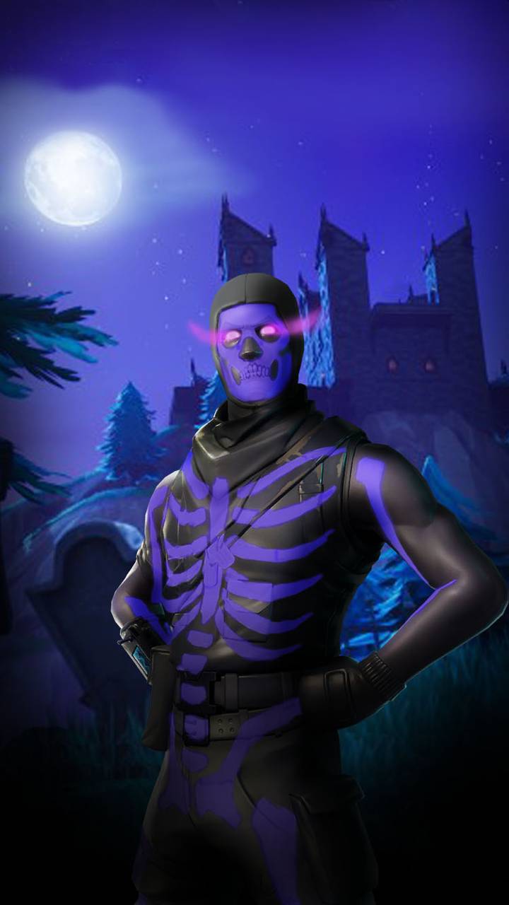 Purple Skull Trooper Wallpapers Top Free Purple Skull Trooper Backgrounds Wallpaperaccess