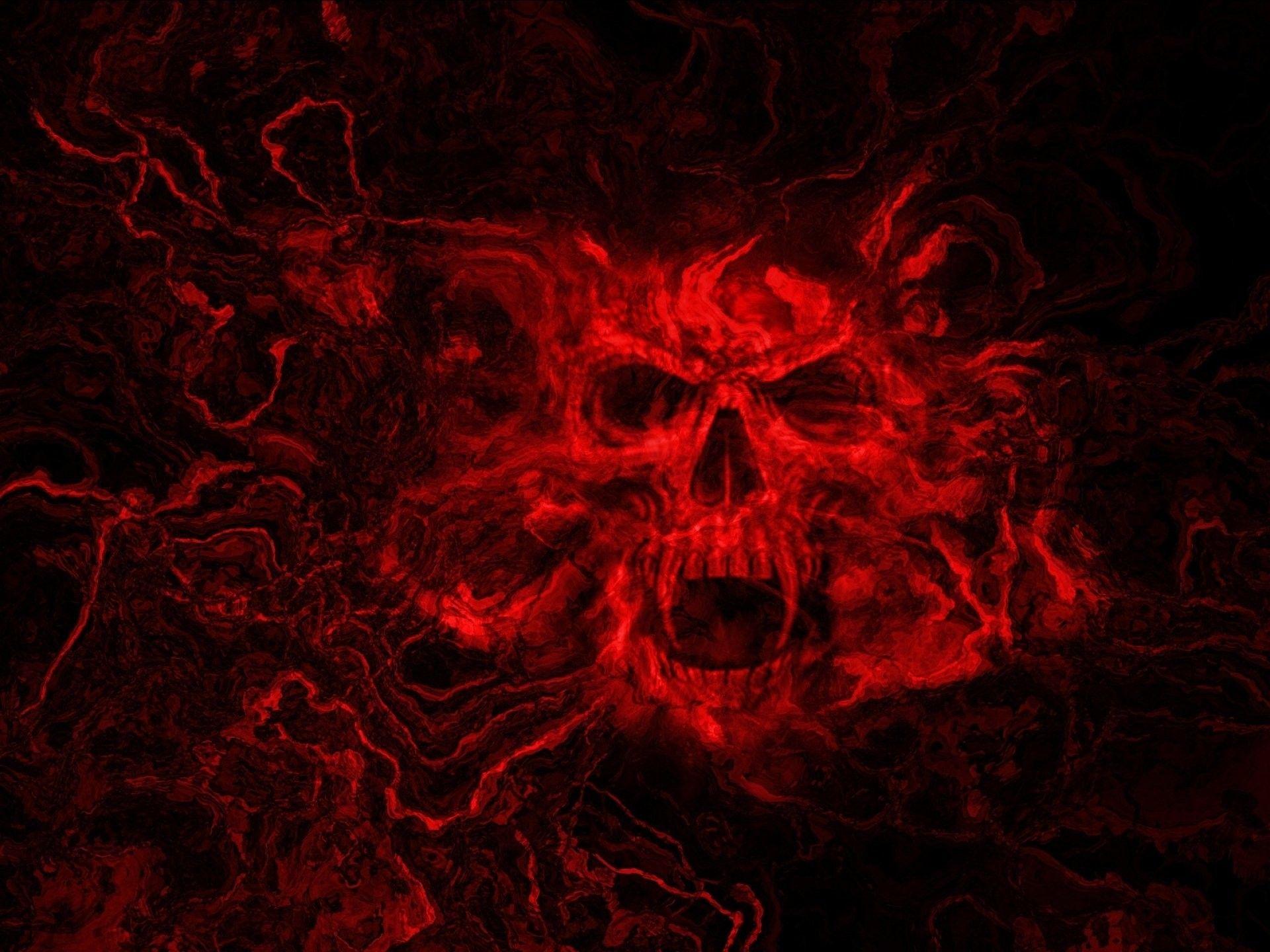 1920x1440 Evil Skull Wallpaper
