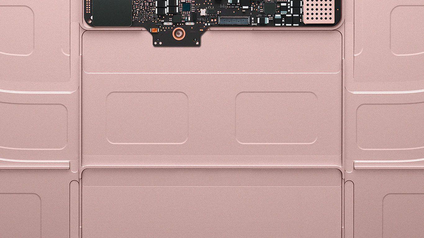 1366x768 wallpaper for desktop, laptop. inside macbook gold apple