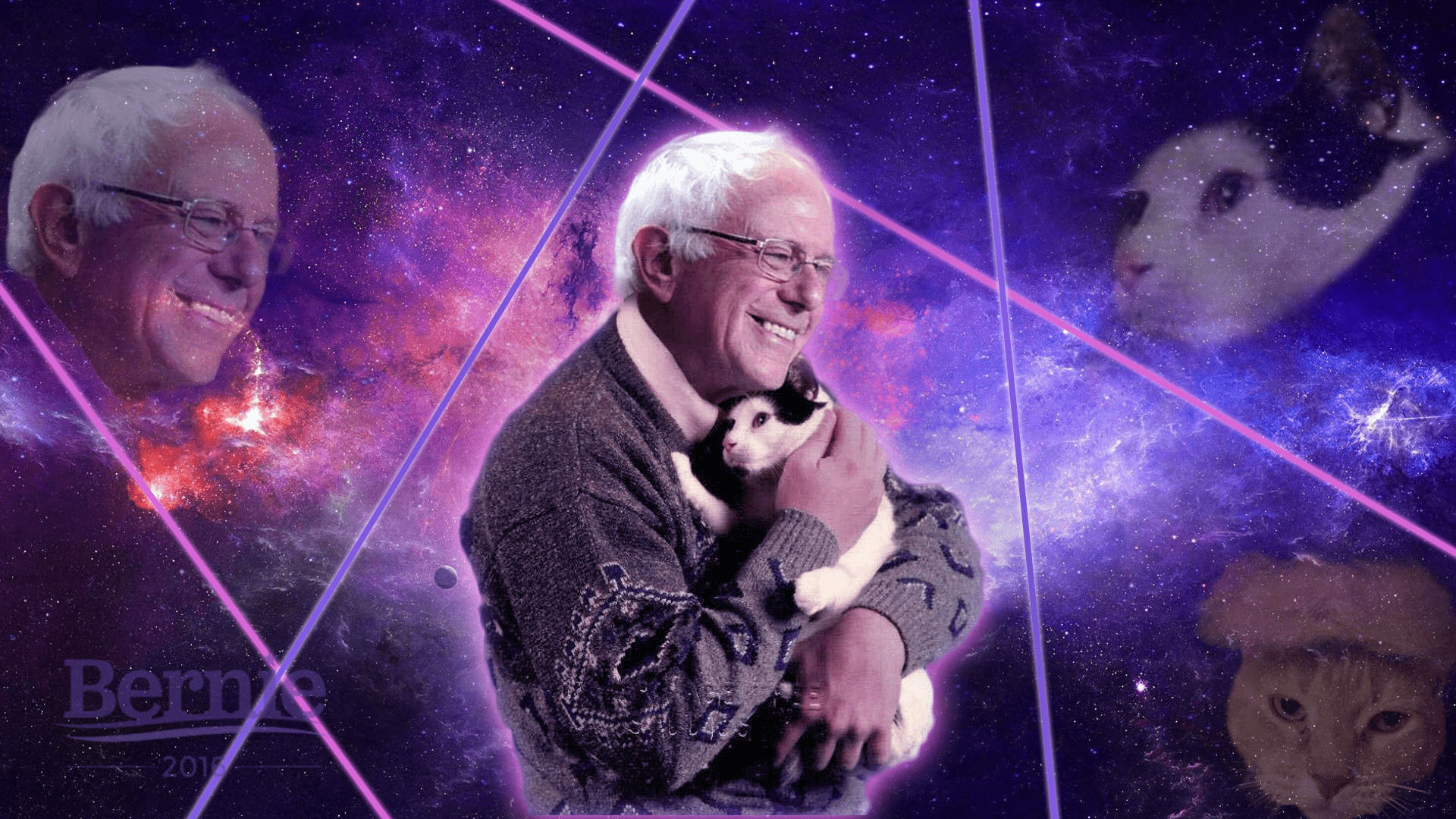 Bernie Sanders Meme Zoom Background