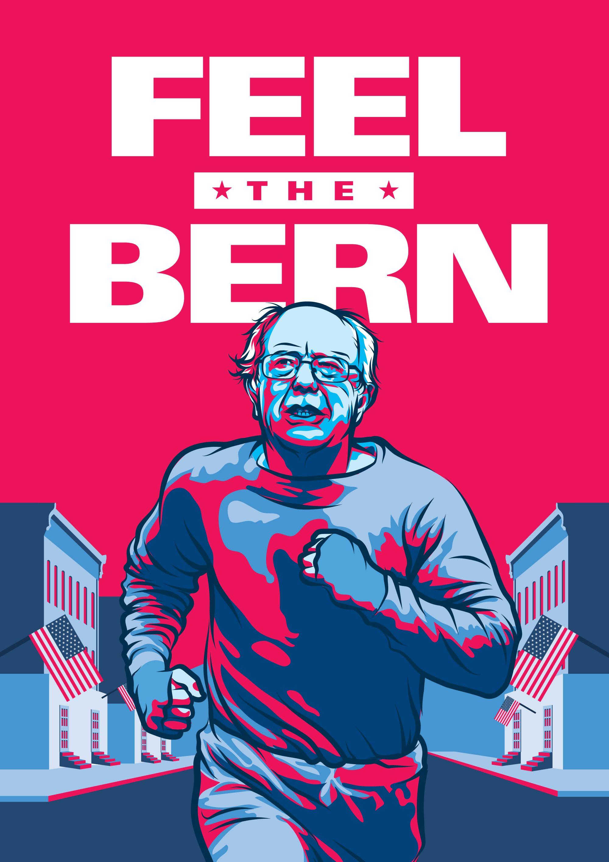2000x2830 Feel The Bern Rocky Sanders Sandersforpresident