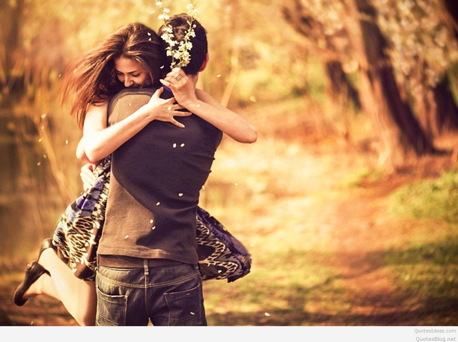 Boy and Girl Couple hug kiss love romantic pic Wallpapers Hd   Wallpapers13com