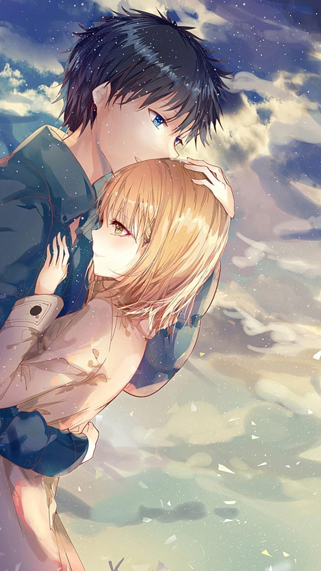 10 Anime Couple Half Wallpaper