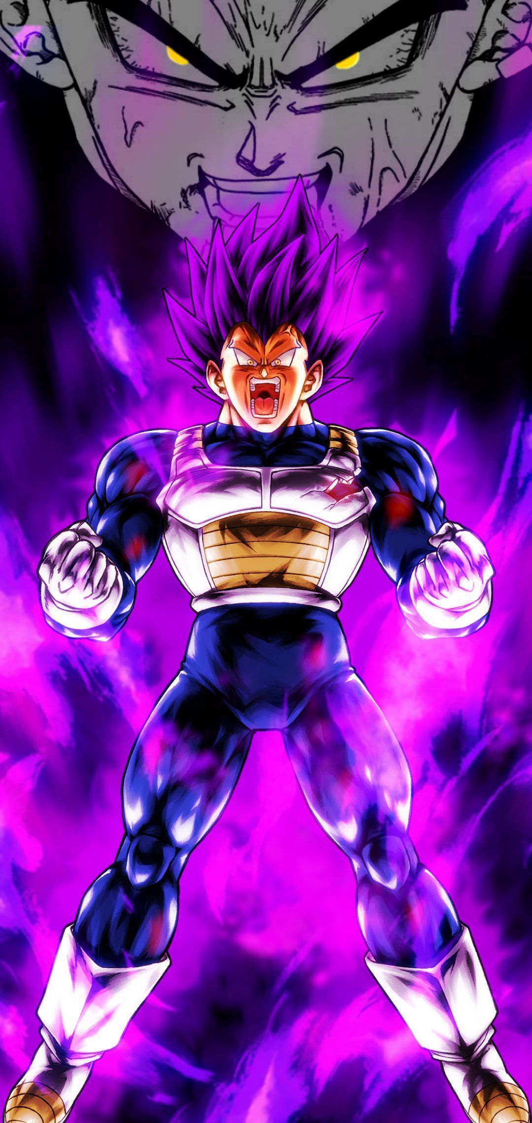 1080x2280 Vegeta Ego Wallpaper