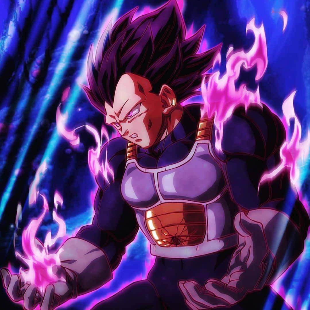 1080x1080 Download Burning Vegeta Ultra Ego Wallpaper