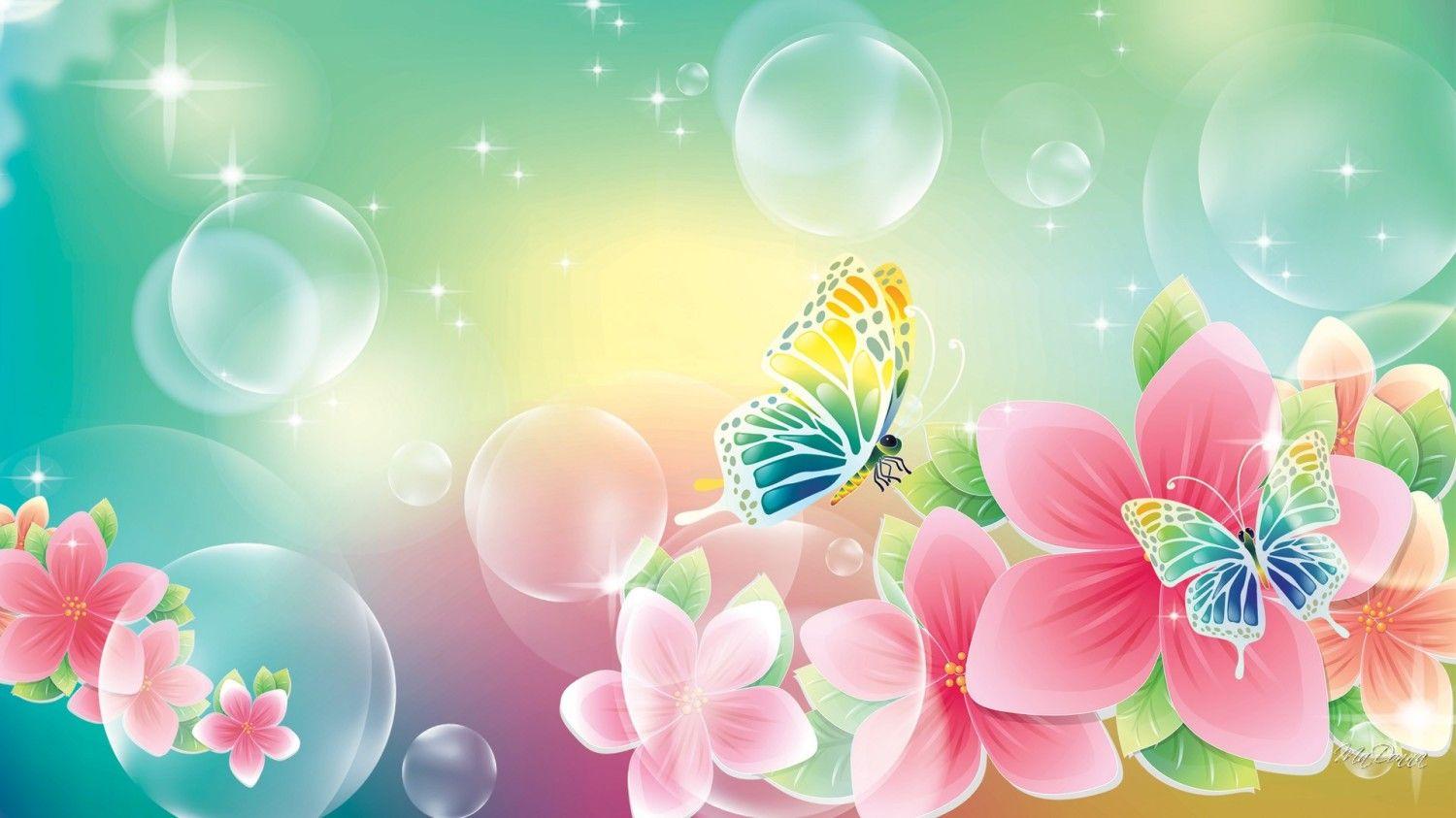 Flowers and Butterflies Wallpapers - Top Free Flowers and Butterflies ...