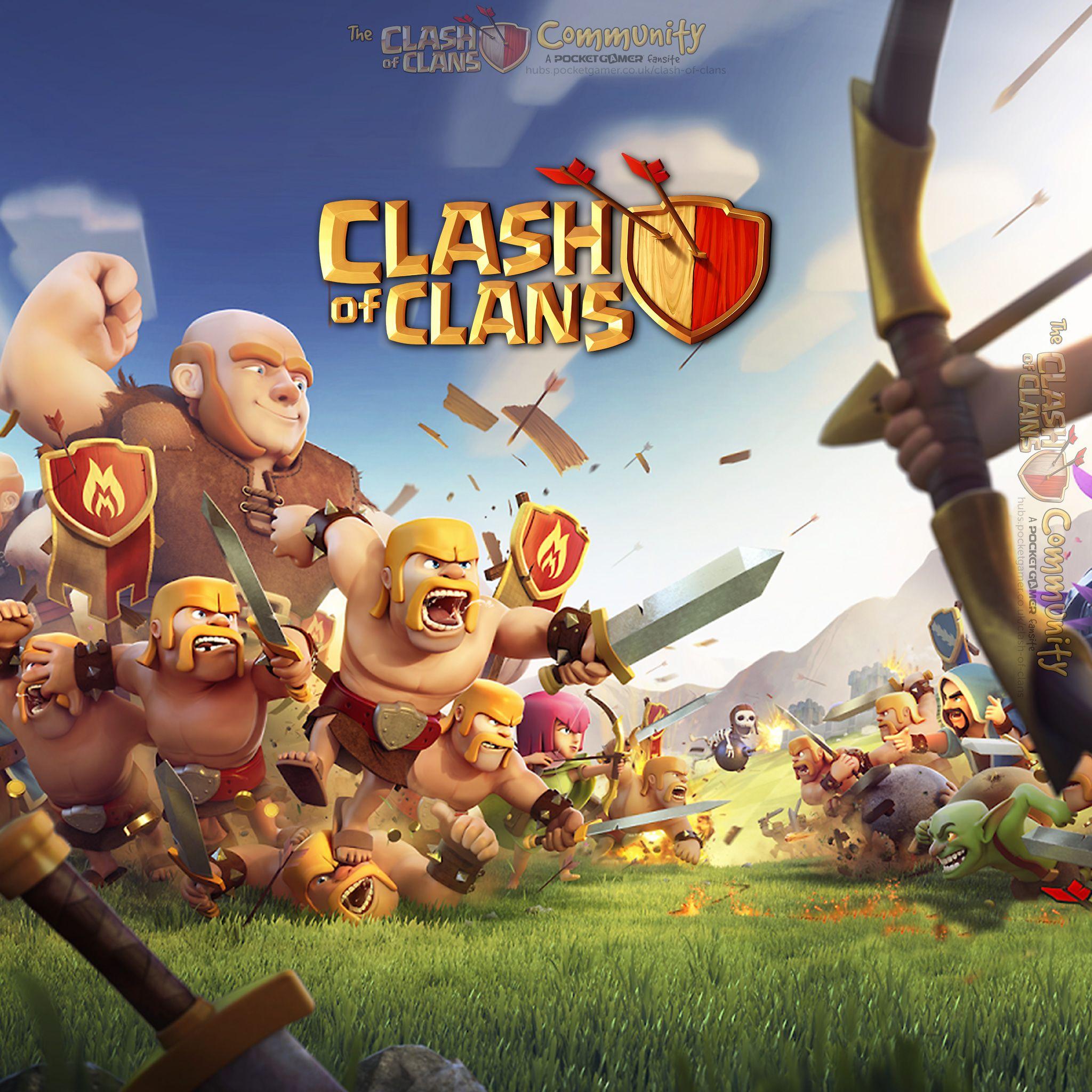 2048x2048 Wallpaper. Clash of Clans. Pocket Gamer Game Hub