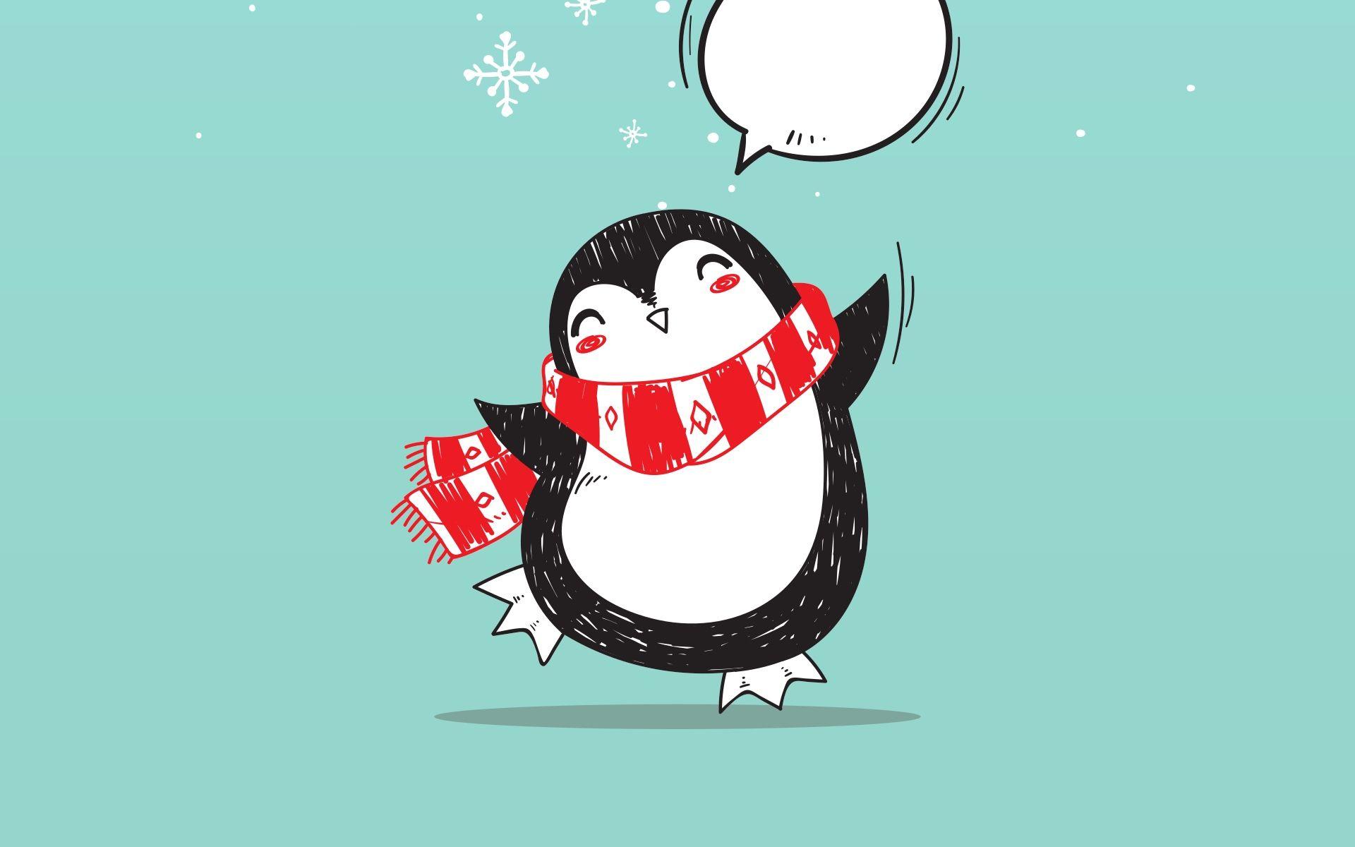 1920x1200 Download wallpaper 1920x1200 penguin, art, christmas