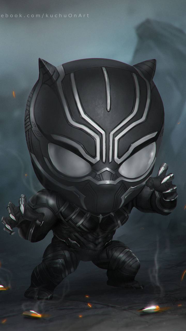 Hình nền con báo đen 720x1280 Baby Black Panther