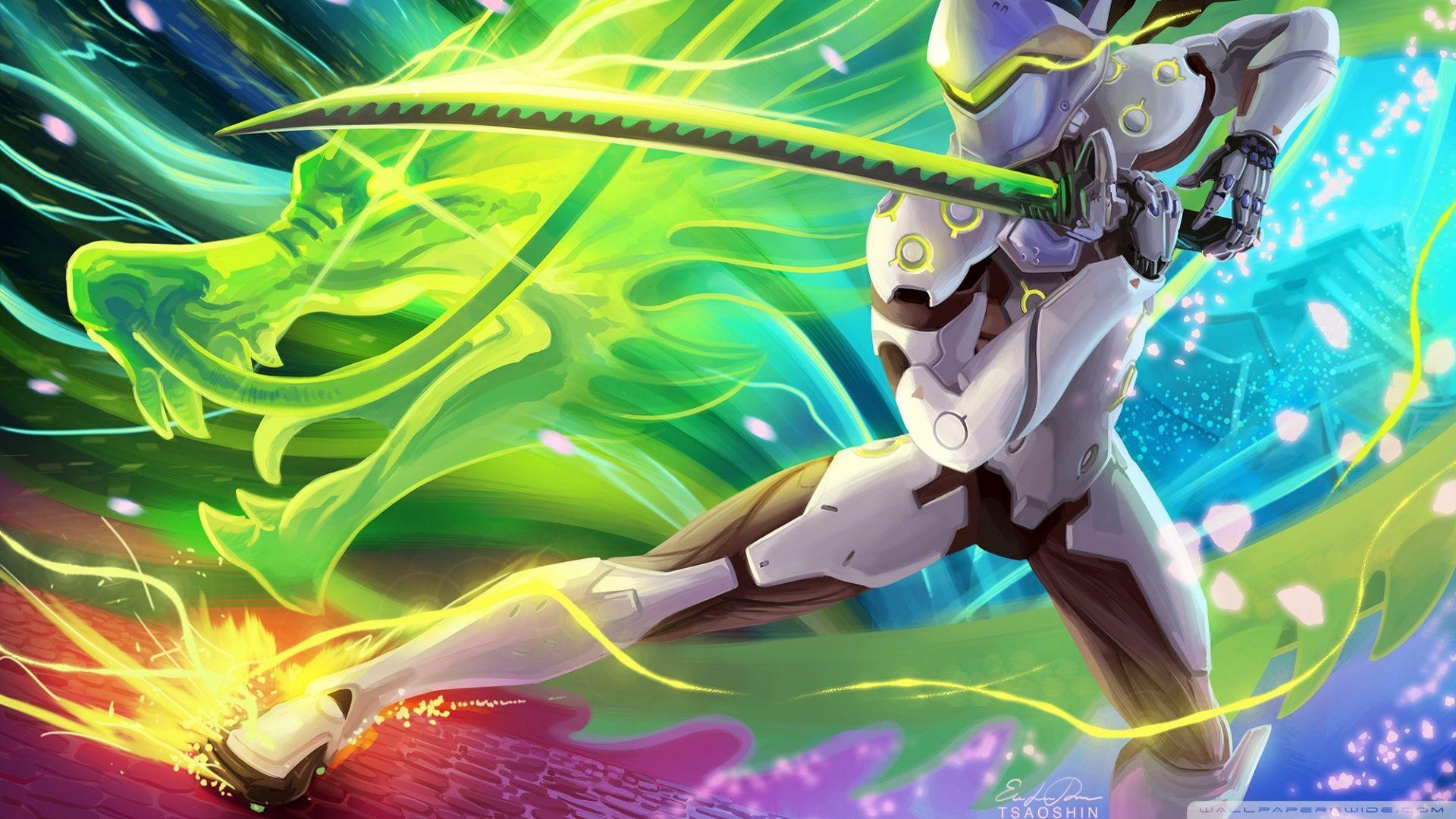 1920x1080 Overwatch Genji ❤ 4K HD Desktop Wallpaper for 4K Ultra HD TV • Wide
