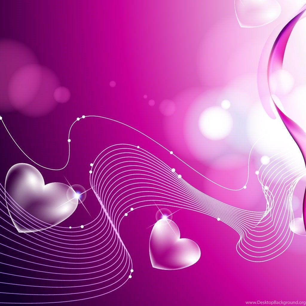 1024x1024 Pink And Purple Heart Background