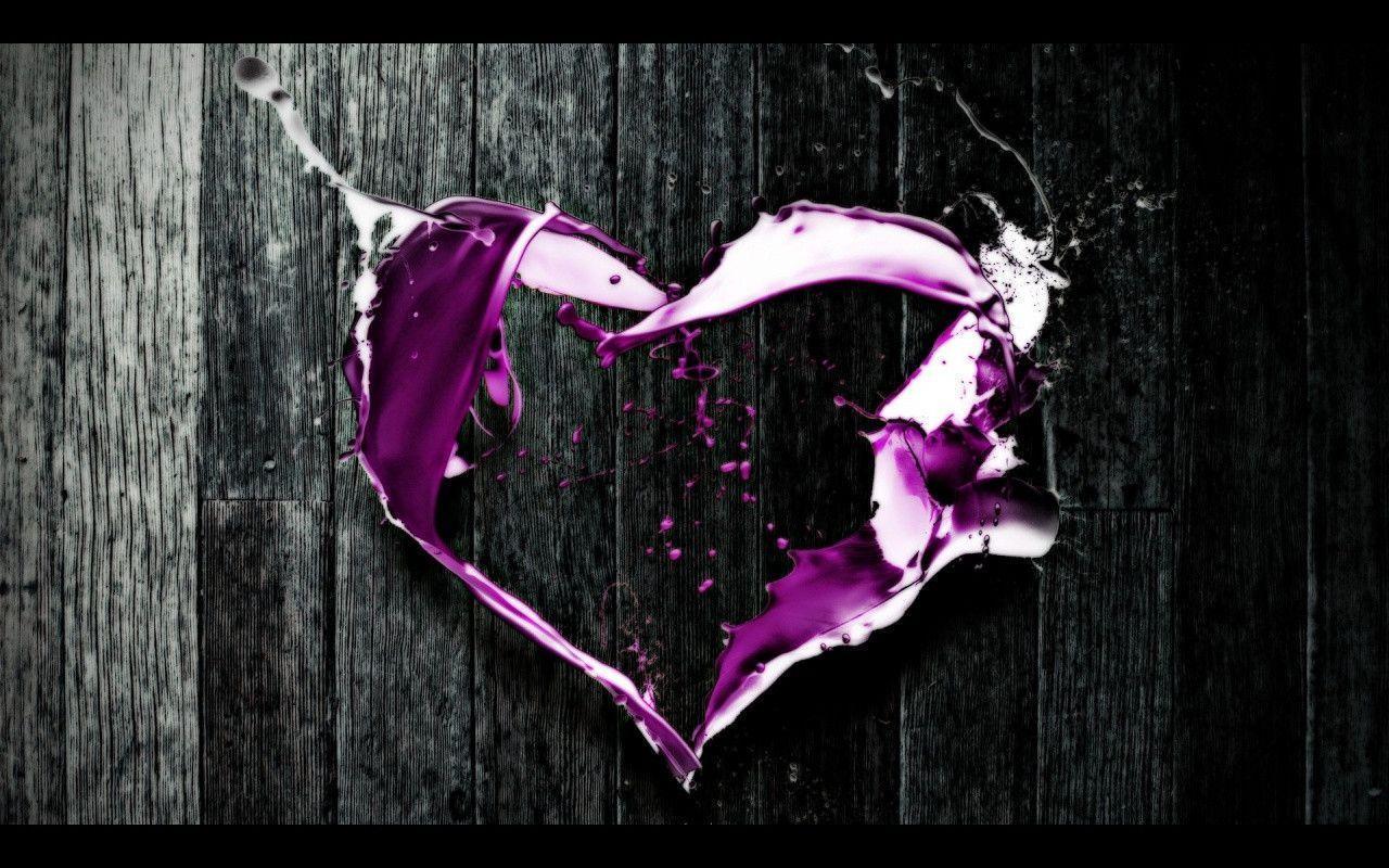 1280x800 Purple Heart Background