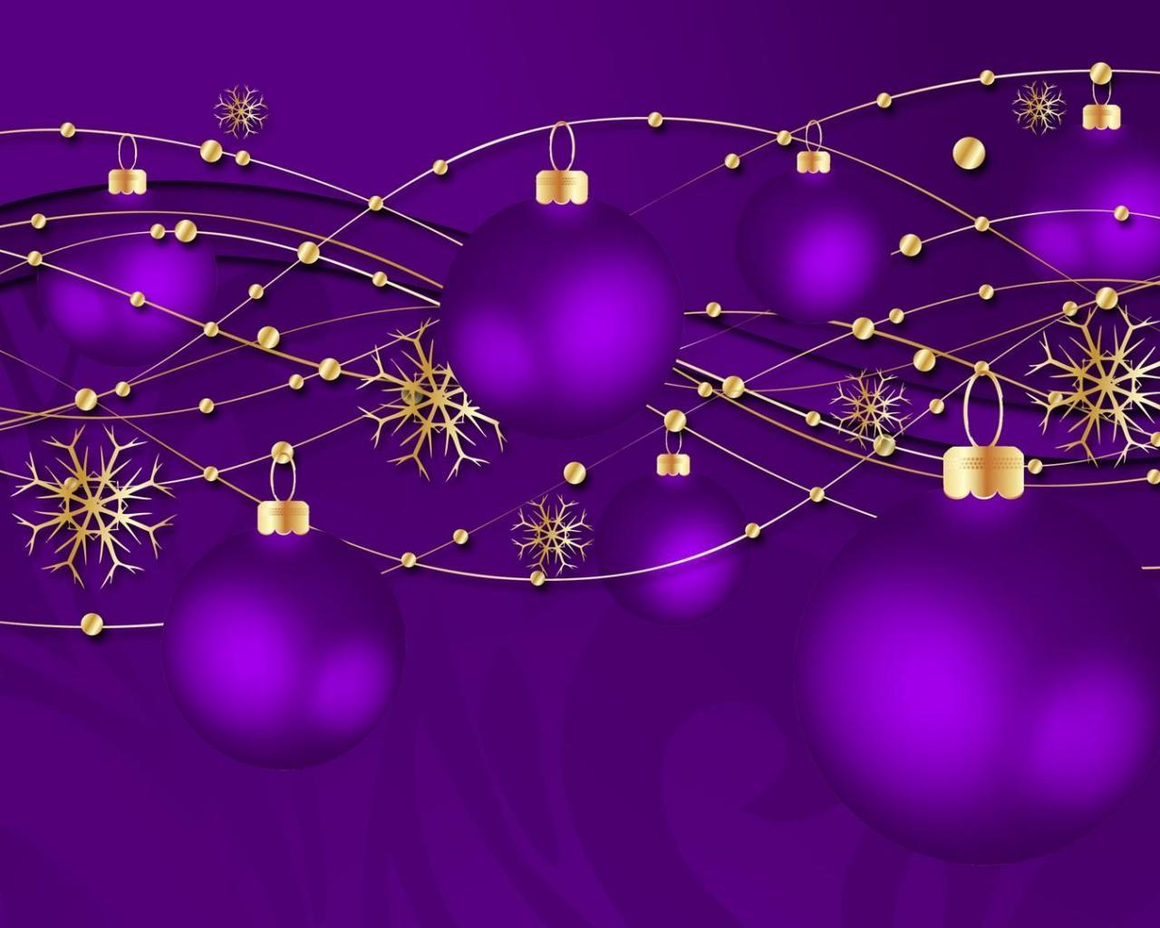 Download Dark Purple Aesthetic Christmas Ball Wallpaper  Wallpaperscom