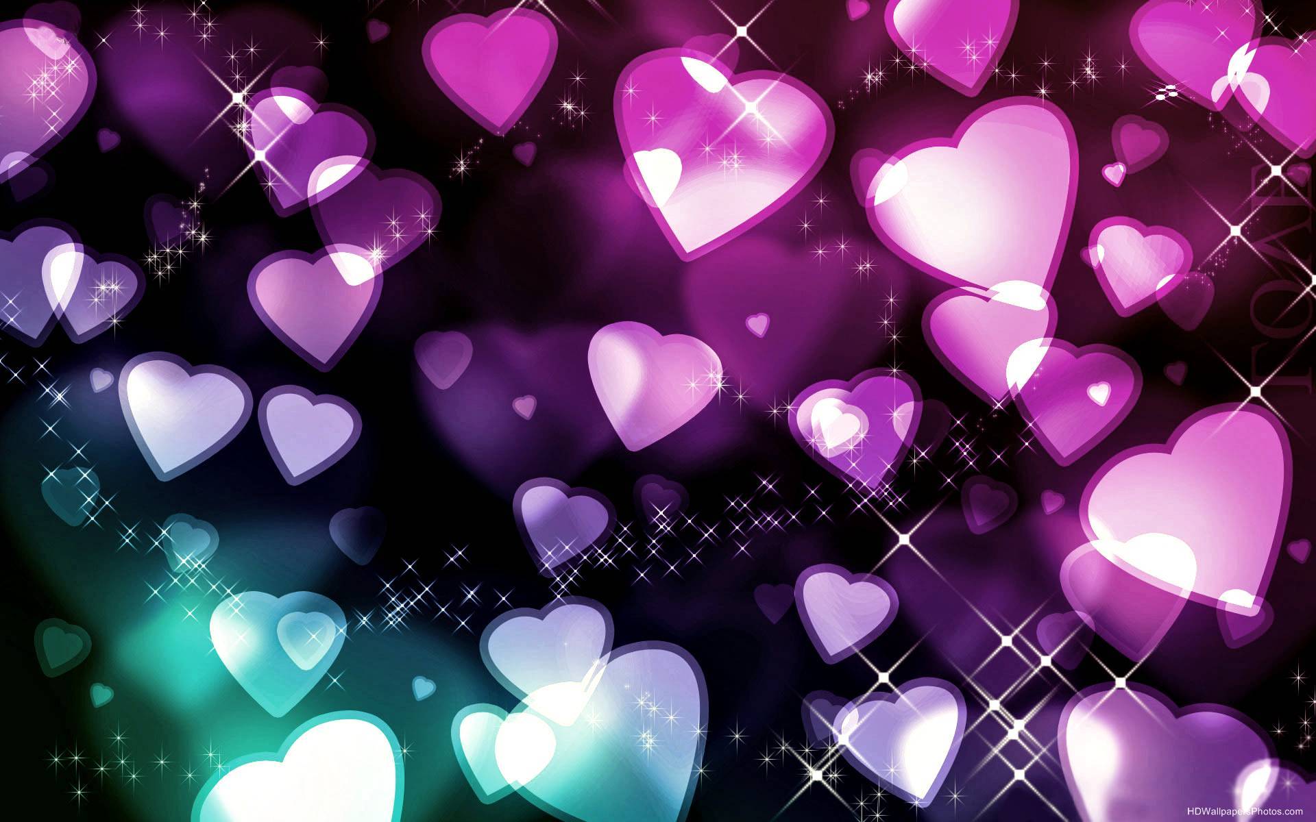 1920x1200 Galaxy Heart Background Wallpaper Download