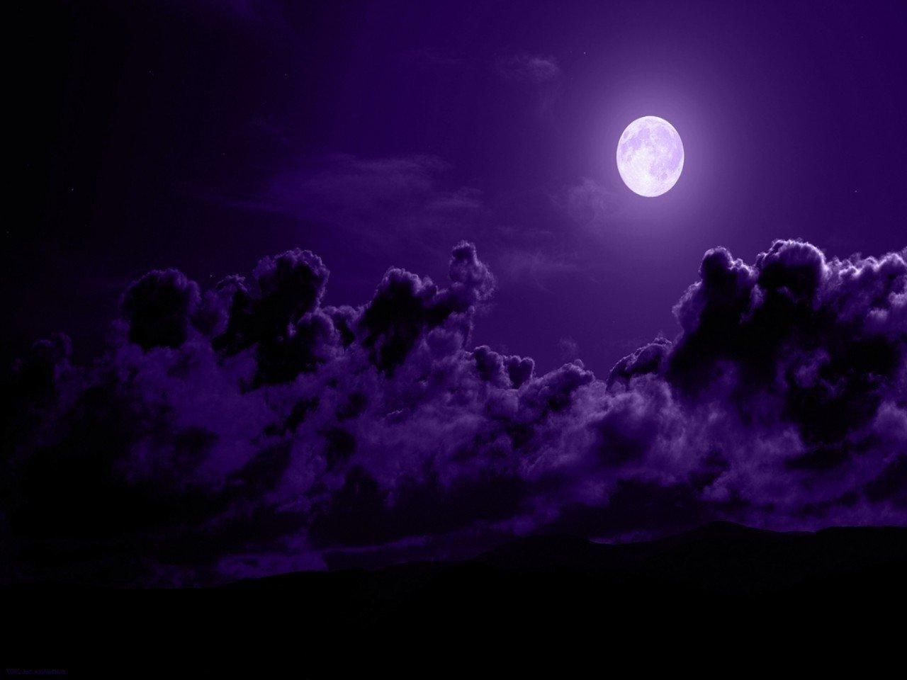 Purple Moonlight Wallpapers Top Free Purple Moonlight Backgrounds