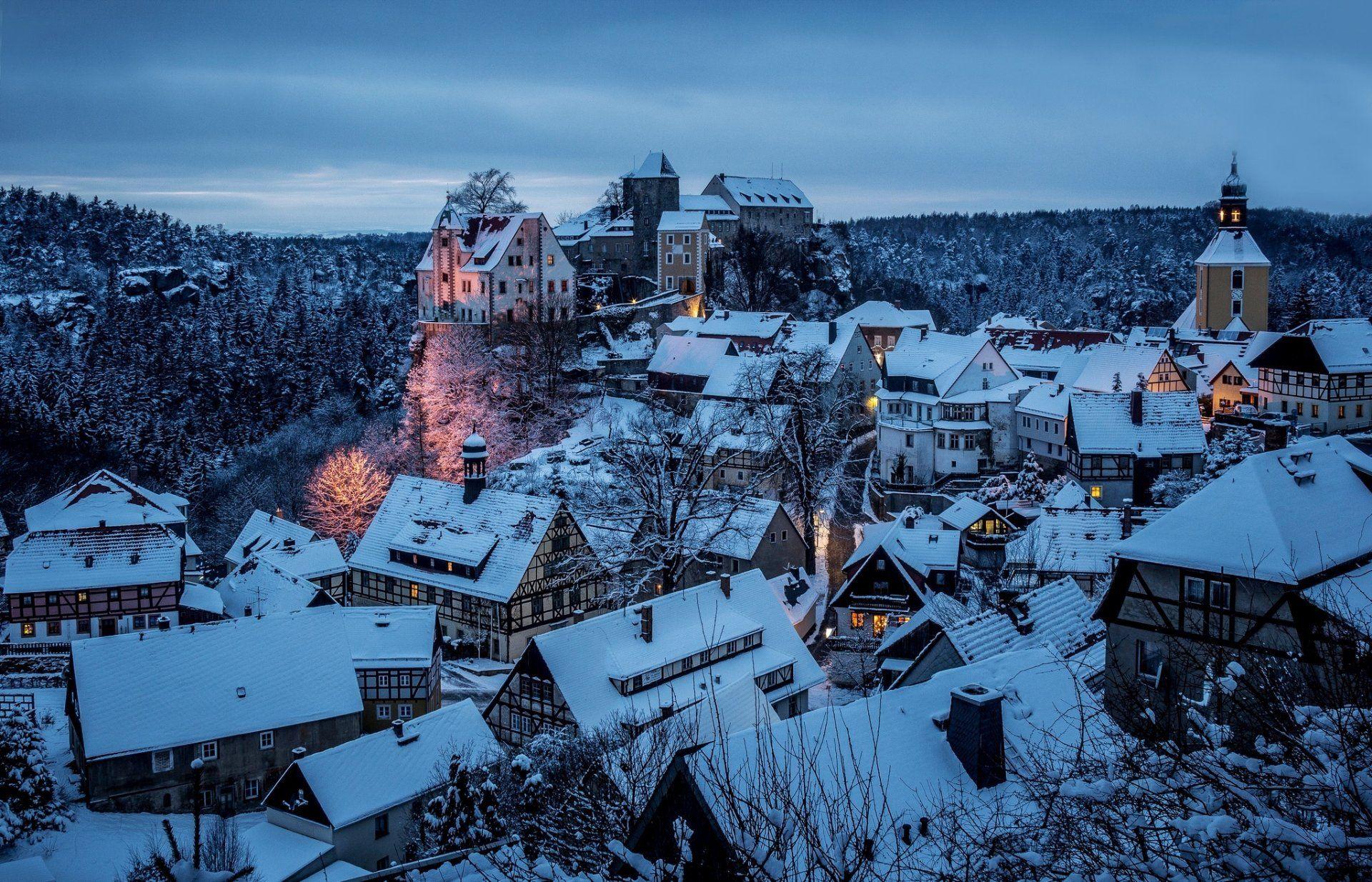 1920x1235 hohnstein saxony landkreis sächsische schweiz germany town saxon
