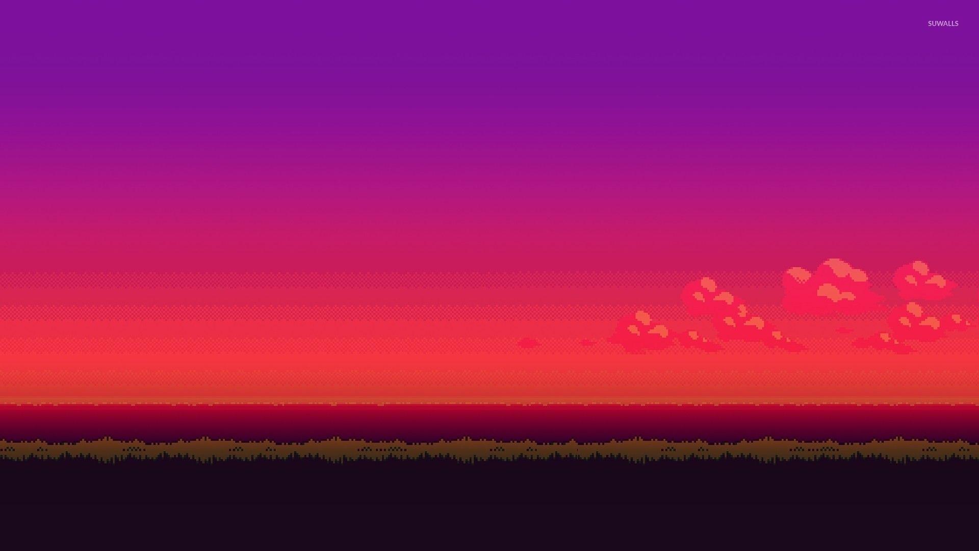 1920x1080 Purple Sunset Wallpaper
