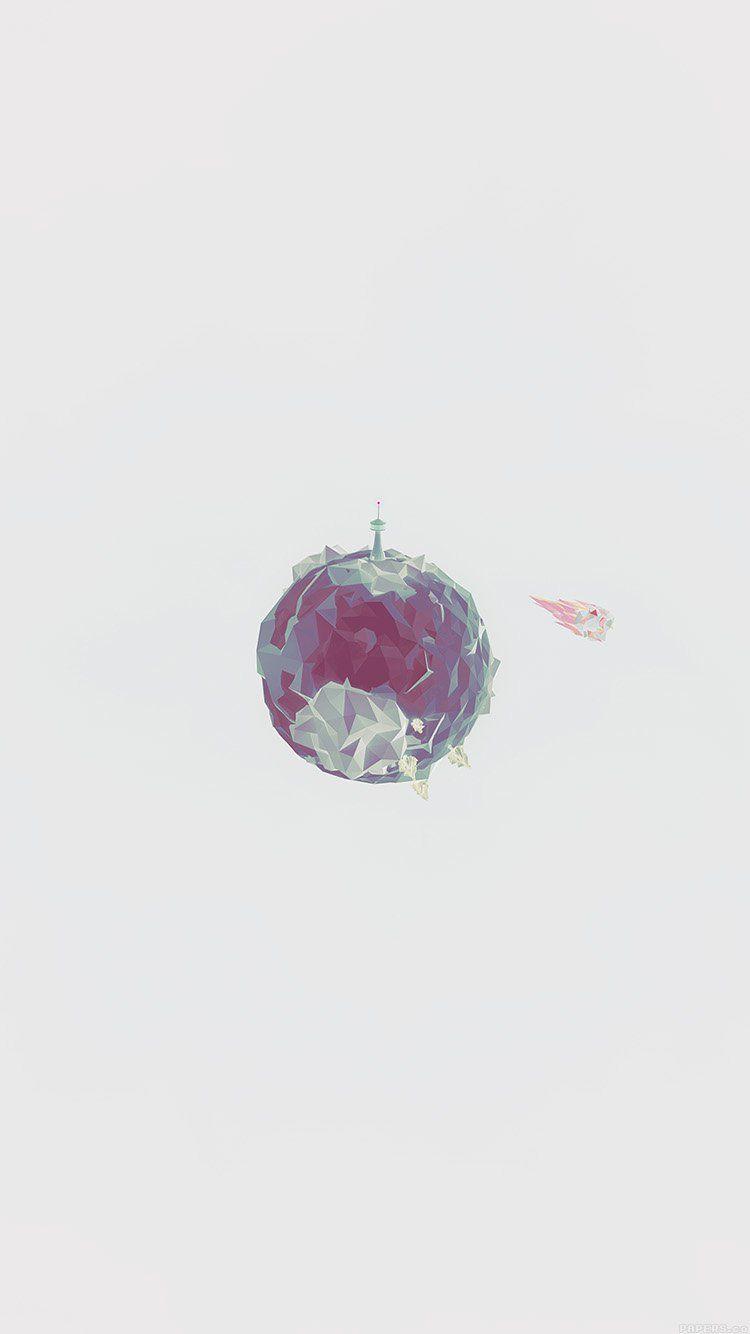 750x1334 iPhone 6 wallpaper. polygon planet