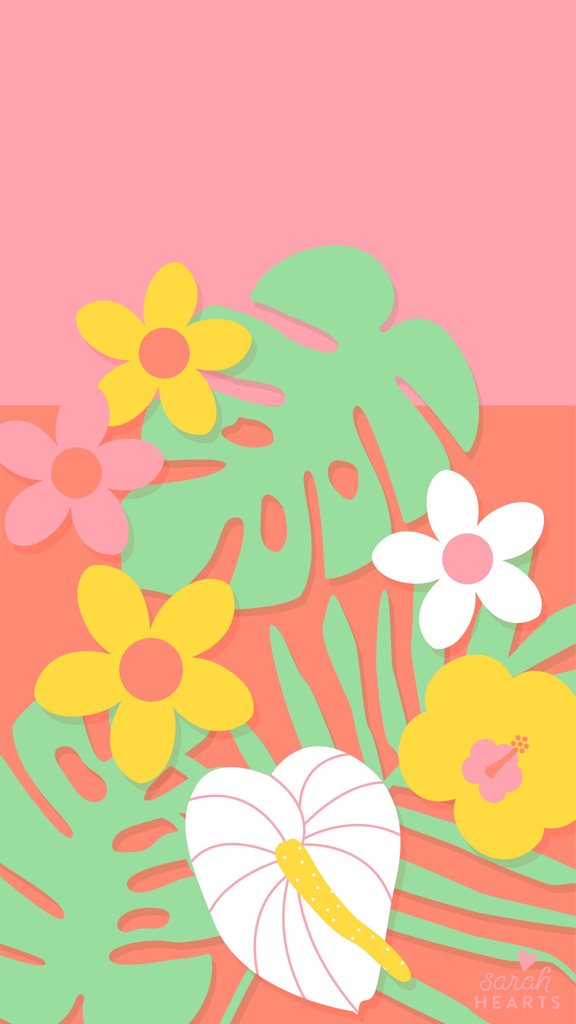 2251x4000 June 2018 Tropical Flowers Wallpaper