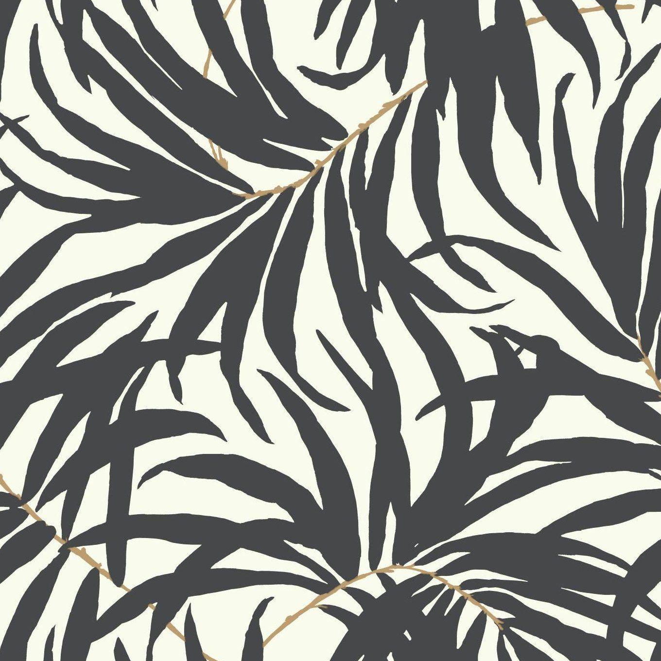 1360x1360 Ashford Tropics 27' x 27 Bali Leaves Wallpaper Roll