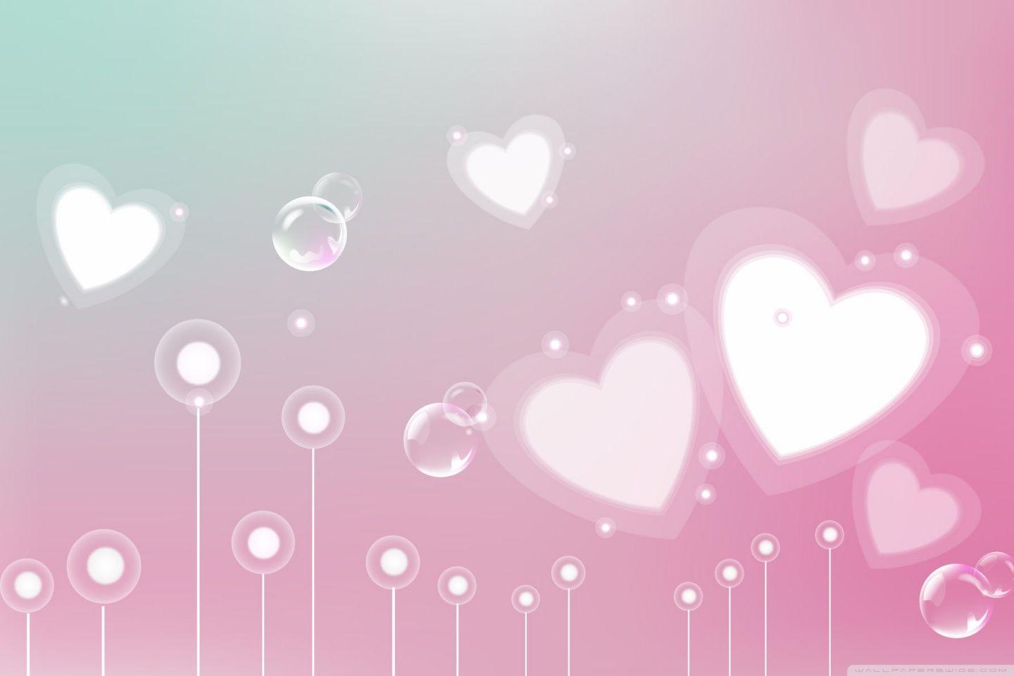 1440x960 Pastel Valentine Hearts Ultra HD Desktop Background Wallpaper for 4K UHD TV : Tablet
