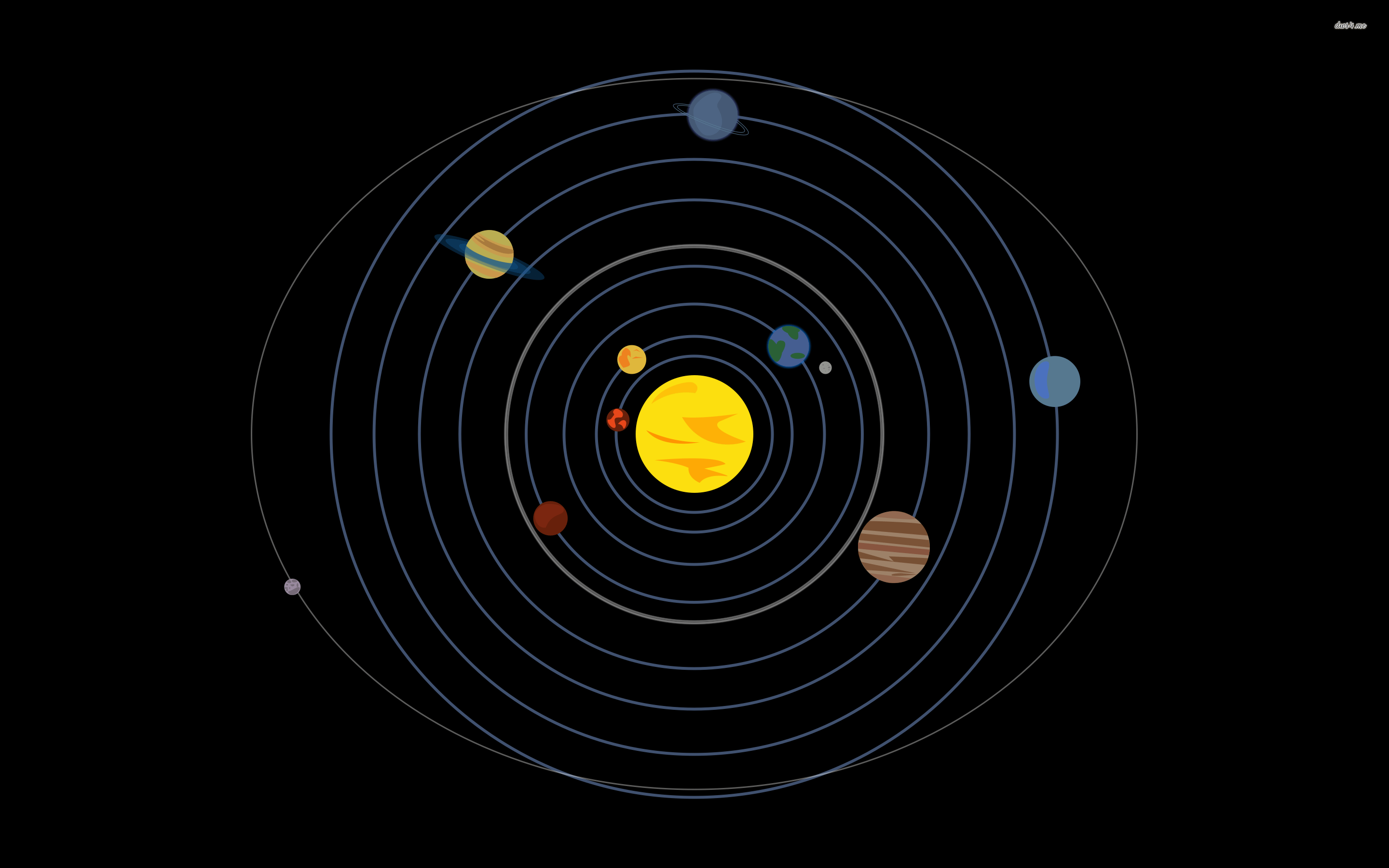 Minimalist Solar System Wallpapers - Top Free Minimalist Solar System