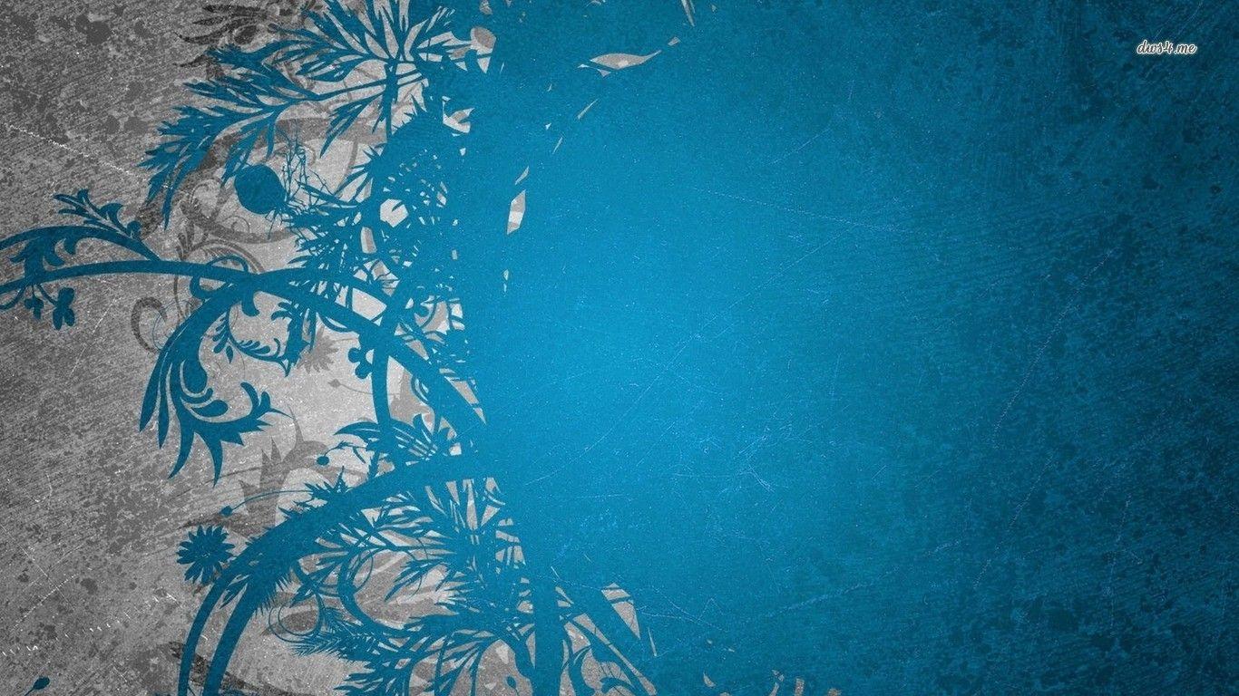 1366x768 Grunge blue swirls wallpaper wallpaper