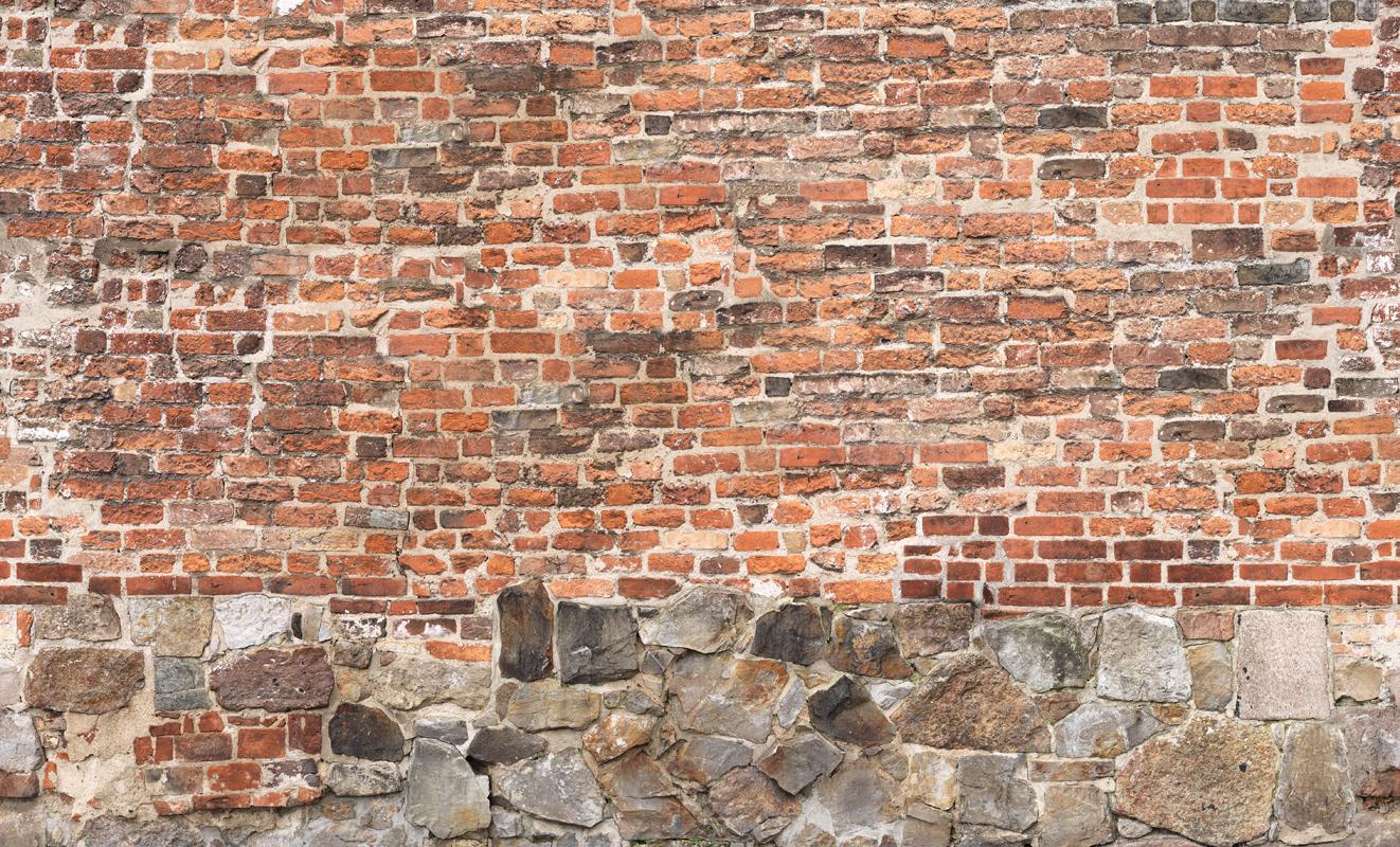 1322x800 Old Brick Wall wallpaper mural designed