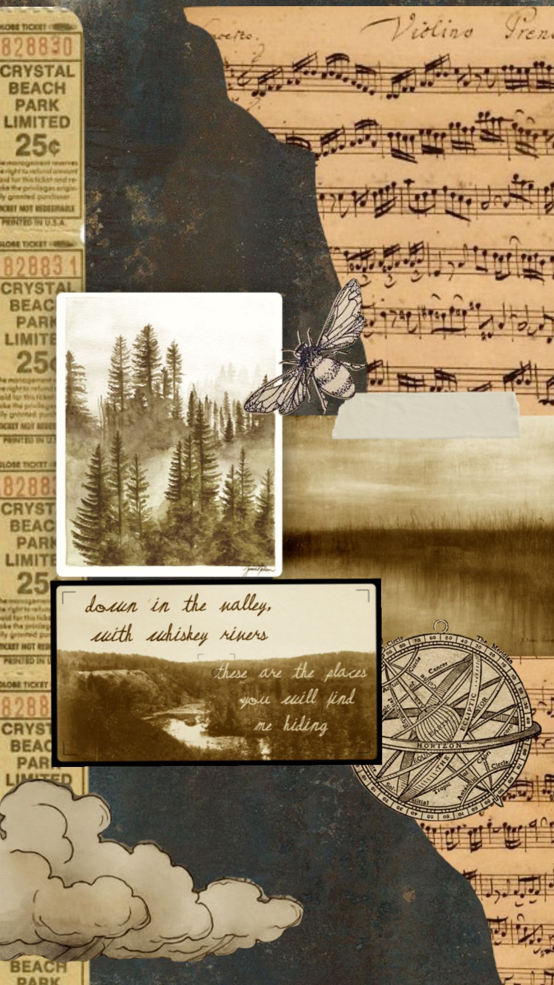 1080x1920 music #vintage #nature #art #wallpaper