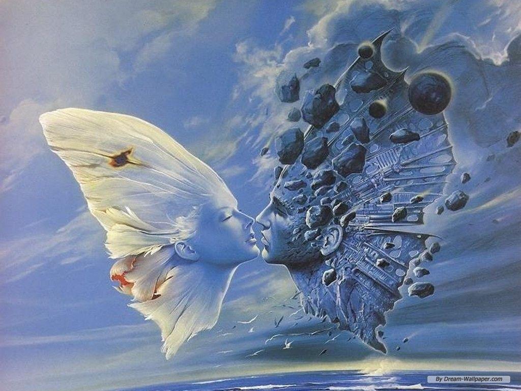 1024x768 Angels wallpaper free