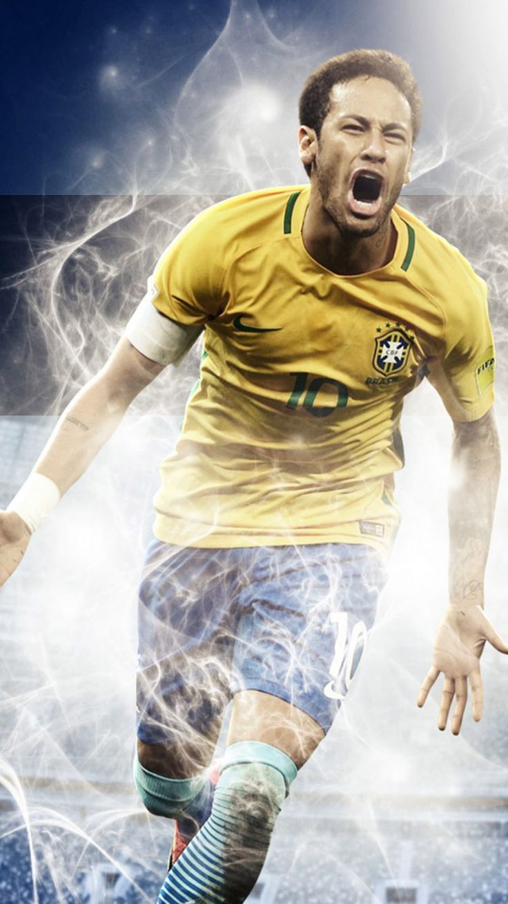 736x1308 Neymar Brazil FIFA World Cup 2018 4K