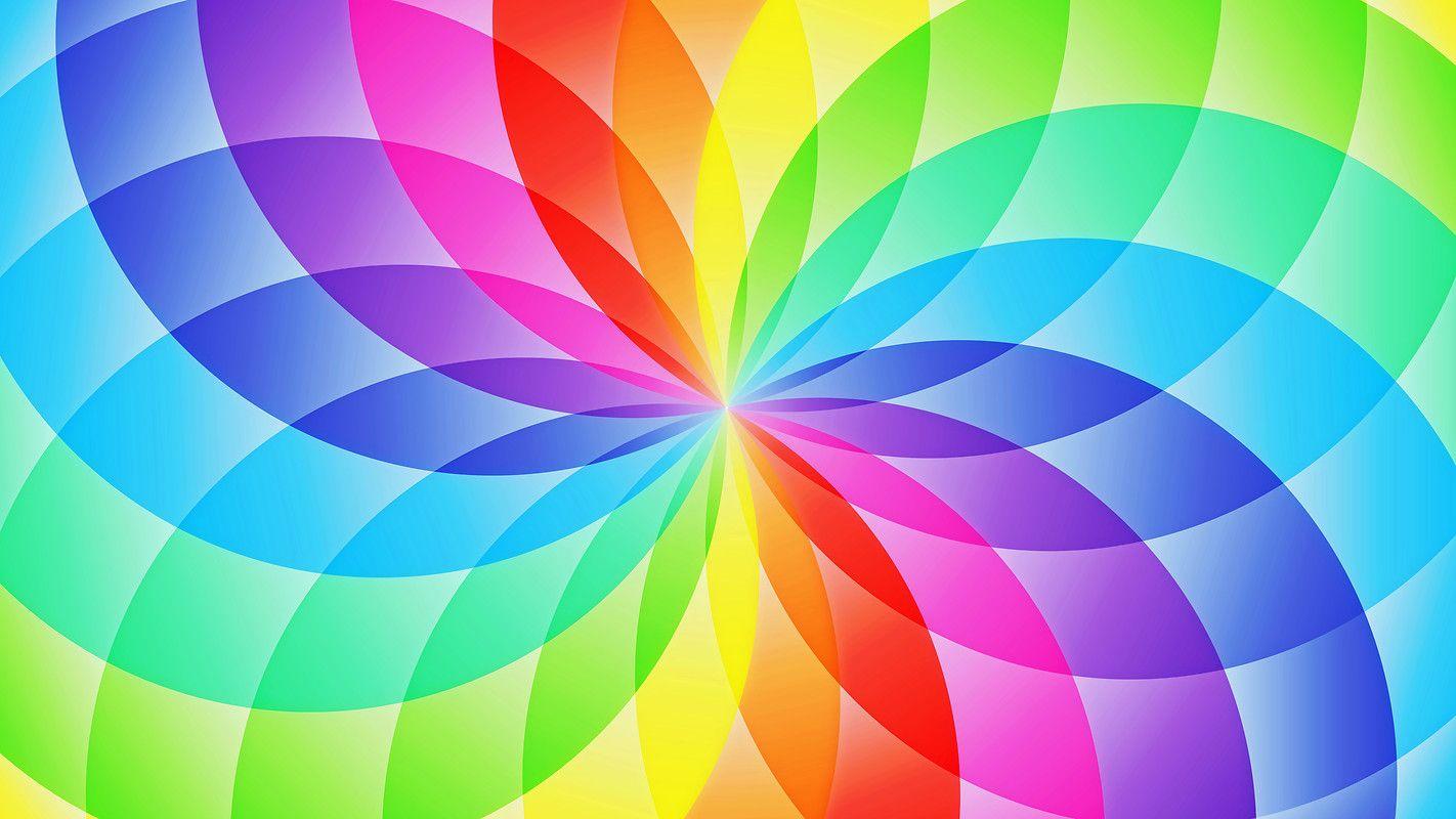 1422x800 Rainbow Flower Free Wallpaper download Free