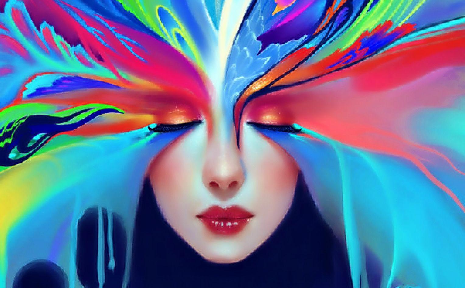 1528x948 Rainbow Flower Wallpaper and Background Imagex948