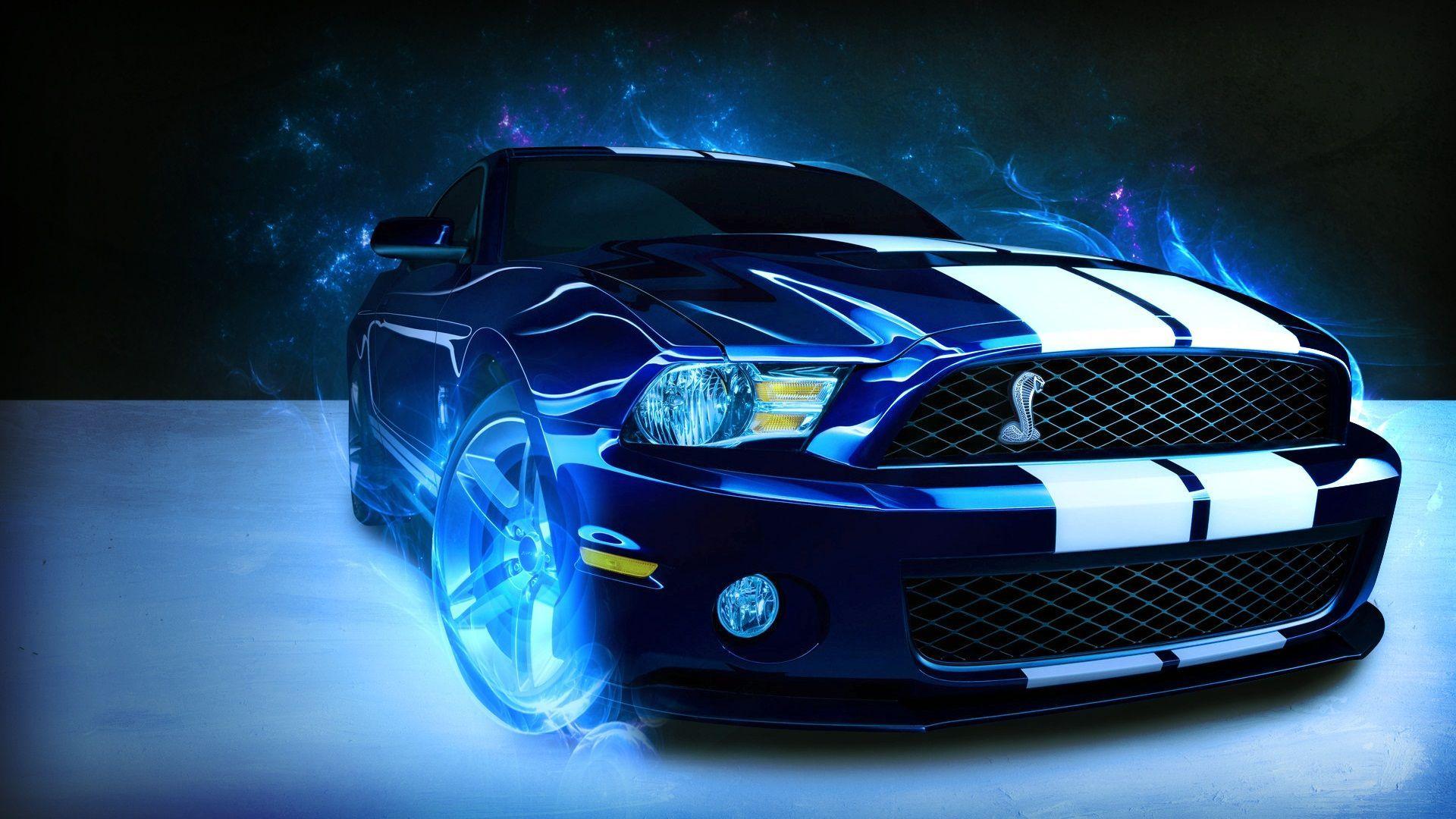 Blue Ford Mustang Wallpapers Top Free Blue Ford Mustang Backgrounds Wallpaperaccess
