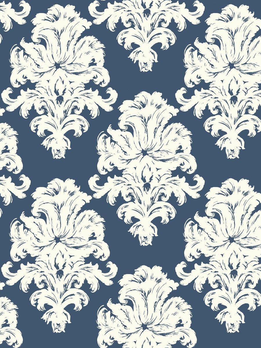 900x1200 Tortuga Montserrat Damask Wallpaper