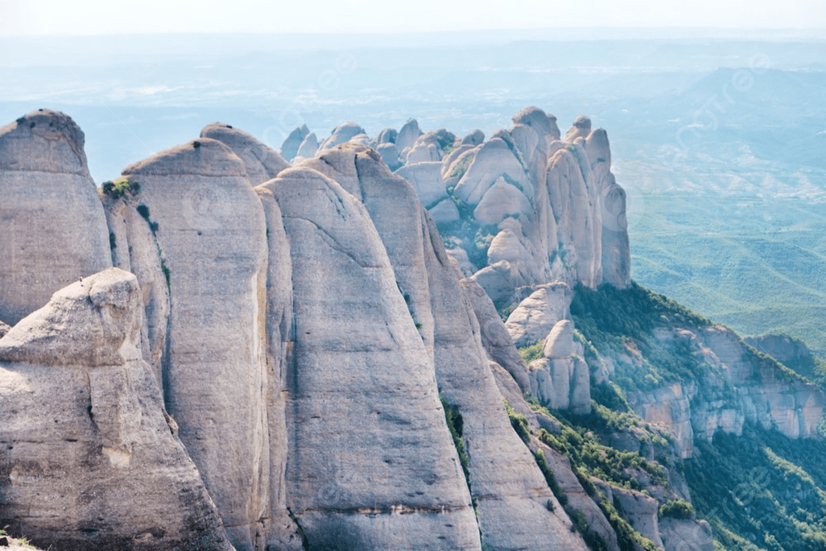 1200x800 Landscape Of Mountain Montserrat With
