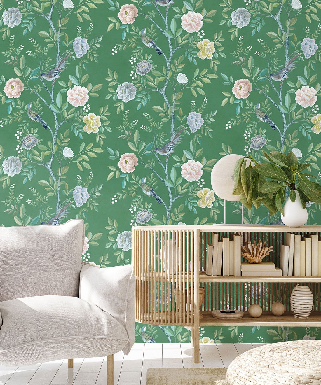 1100x1320 Chinoiserie Wallpaper • Classic Florals