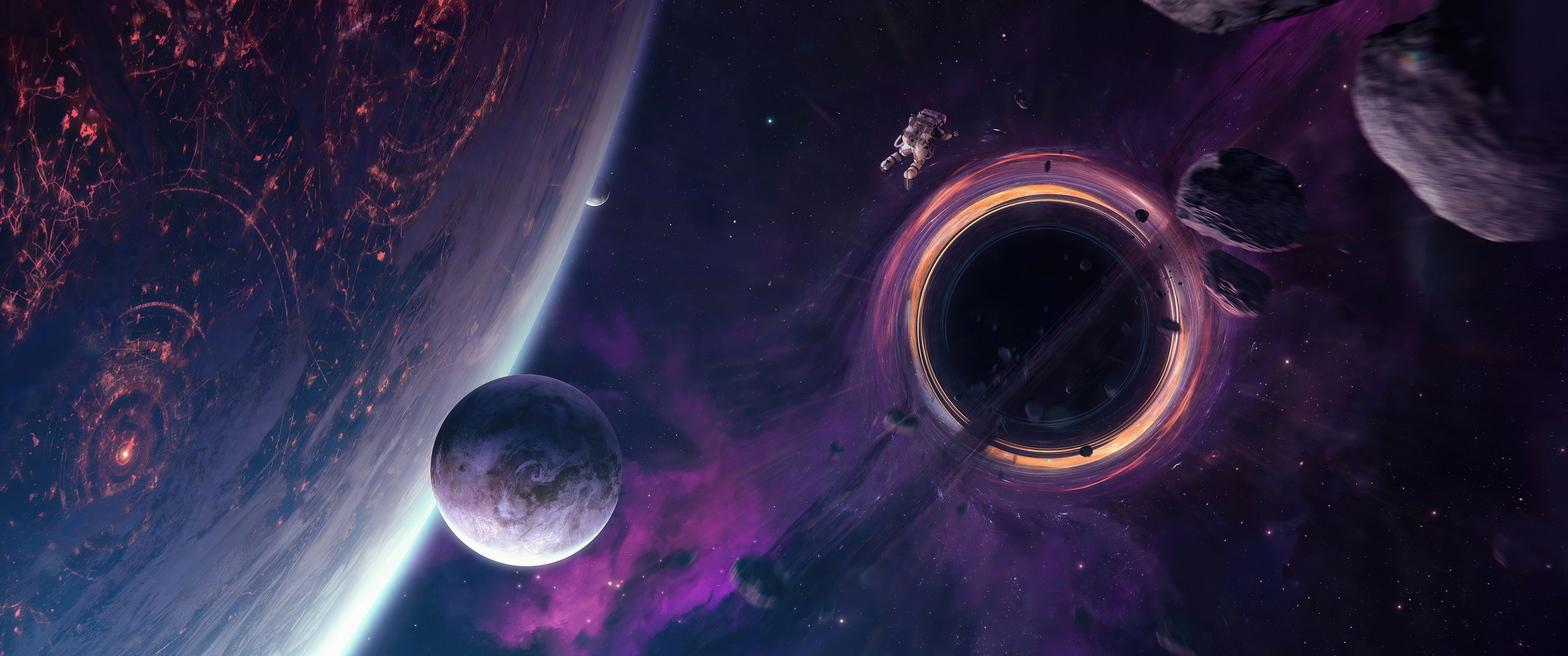 3440x1440 Space Wallpaper