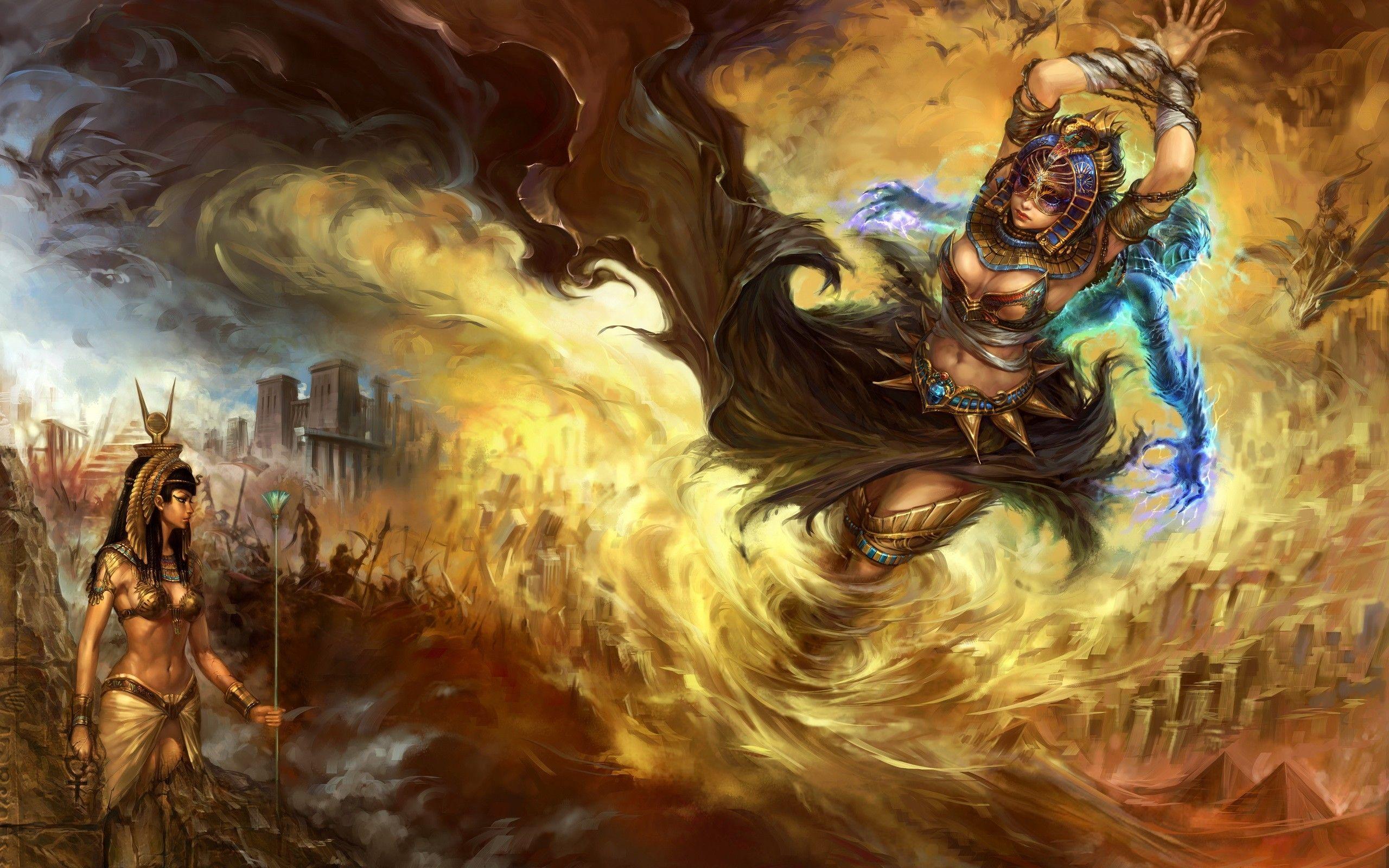 2560x1600 Egyptian God Wallpaper