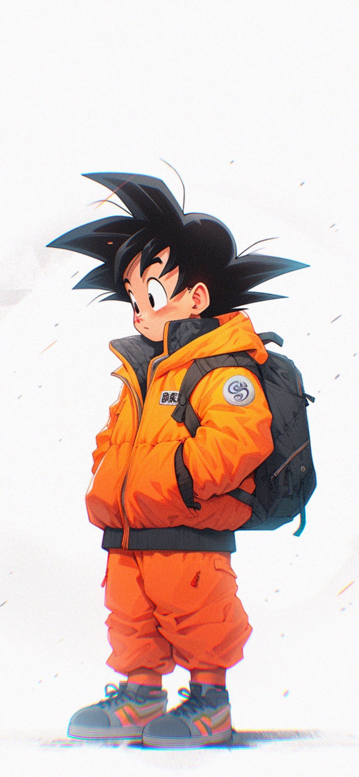 1183x2560 Dragon Ball Kid Goku White Wallpaper Goku Wallpaper Phone