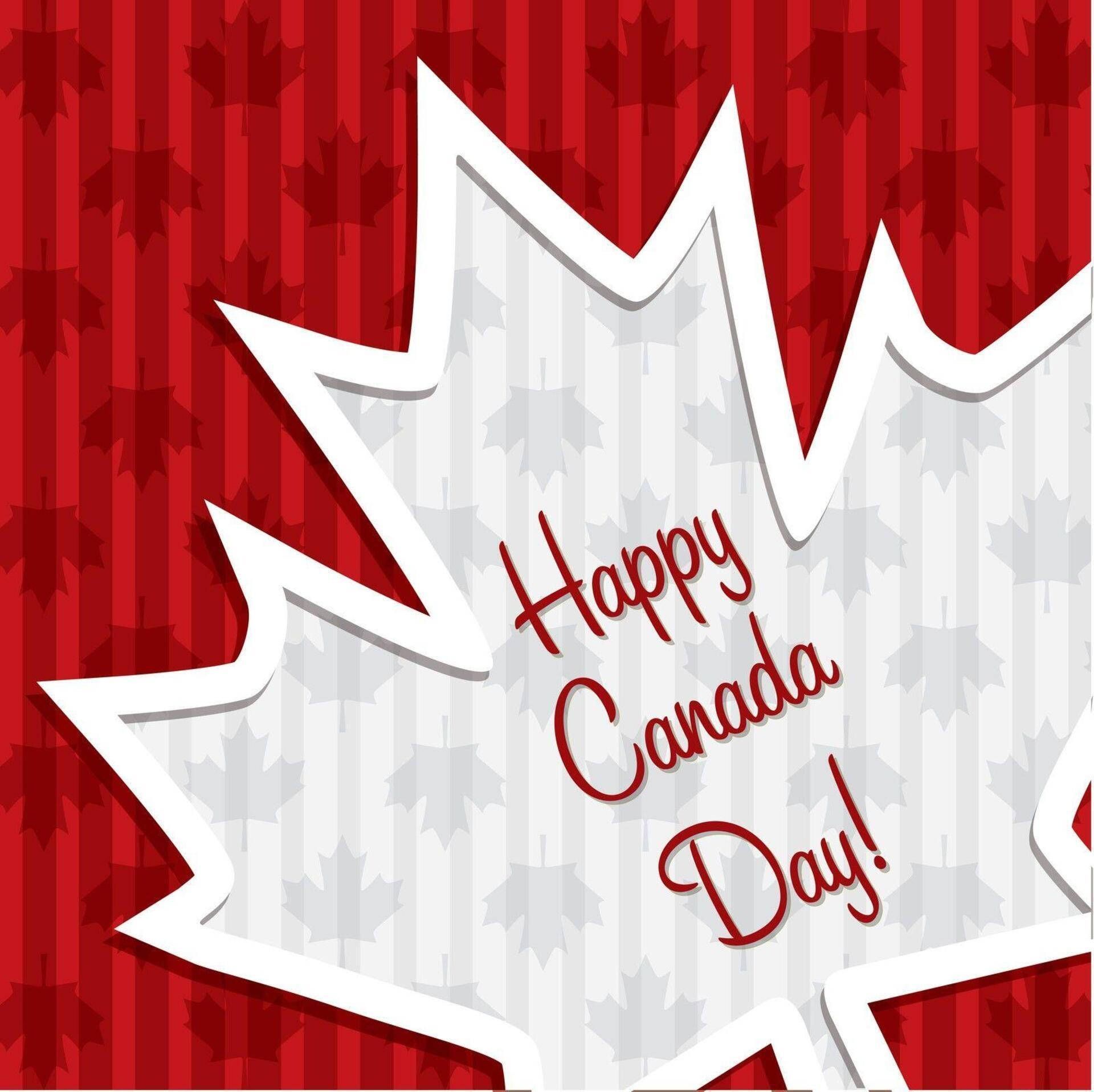 1920x1918 Happy Canada Day Maple Leaf Wallpaper