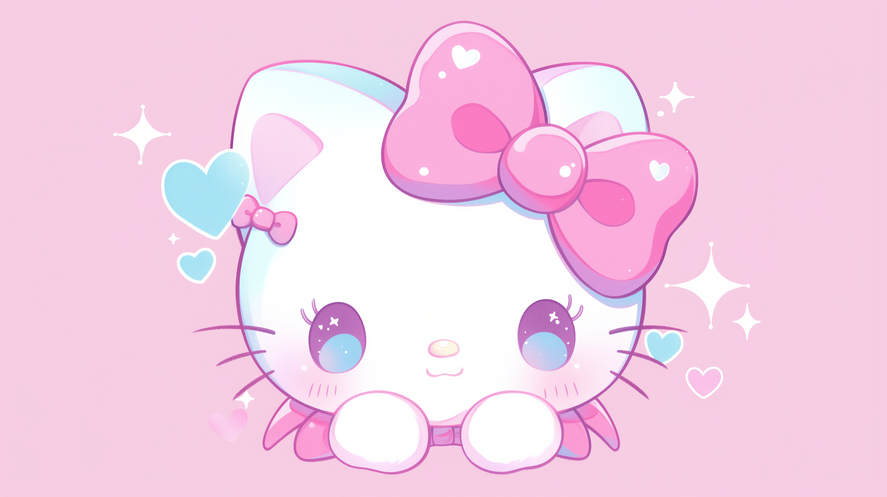 2912x1632 Hello Kitty Cute Pink HD Wallpaper