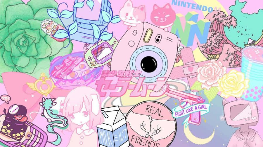 900x506 Kawaii Pink Aesthetic Desktop