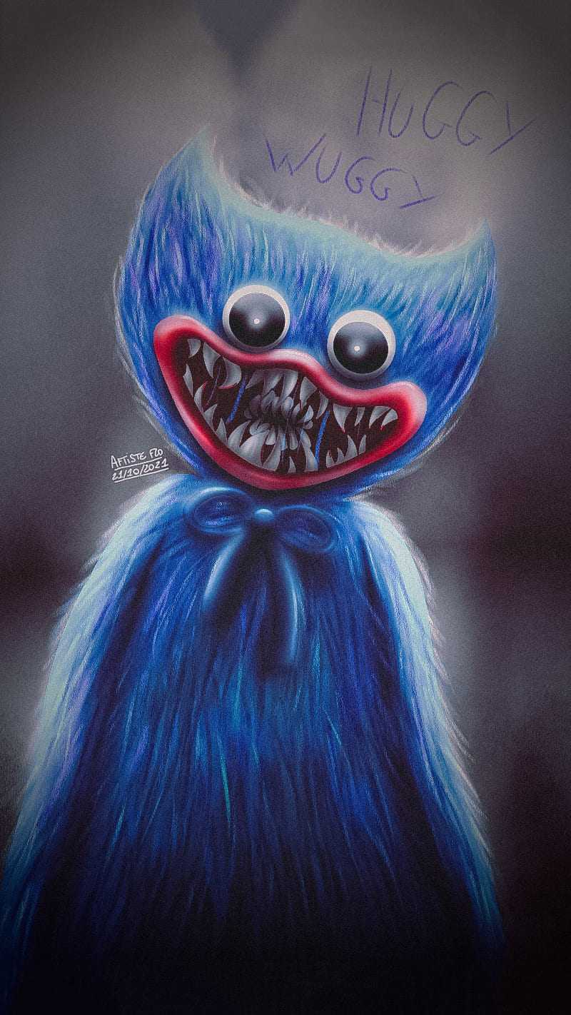 800x1422 Scary Huggy Wuggy Wallpaper