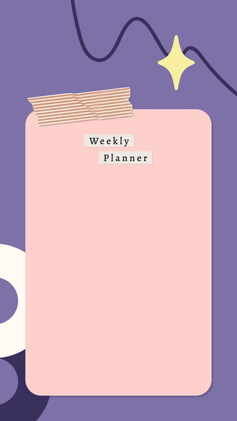 Weekly Planner Wallpapers - Top Free Weekly Planner Backgrounds ...