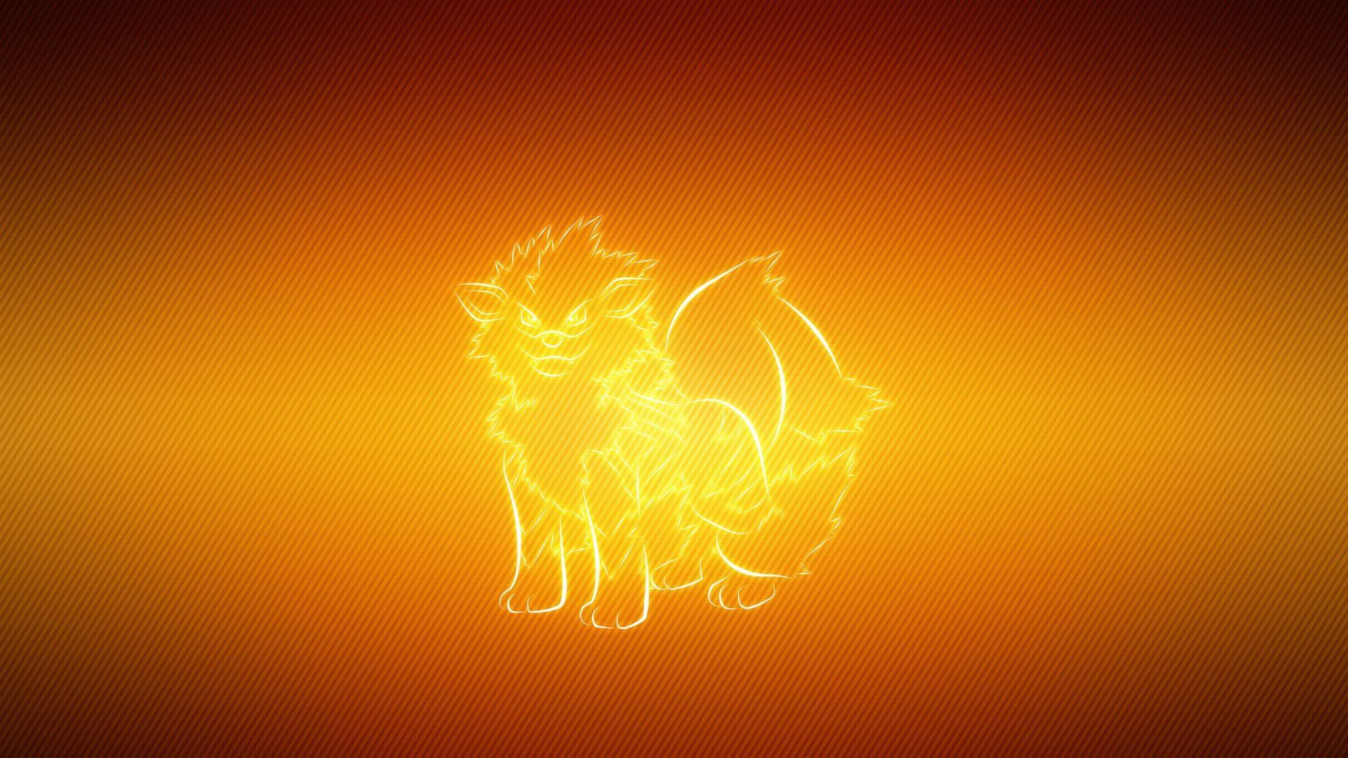 1920x1080 Download Wallpaper 1920x1080 arcanine, pokemon, background