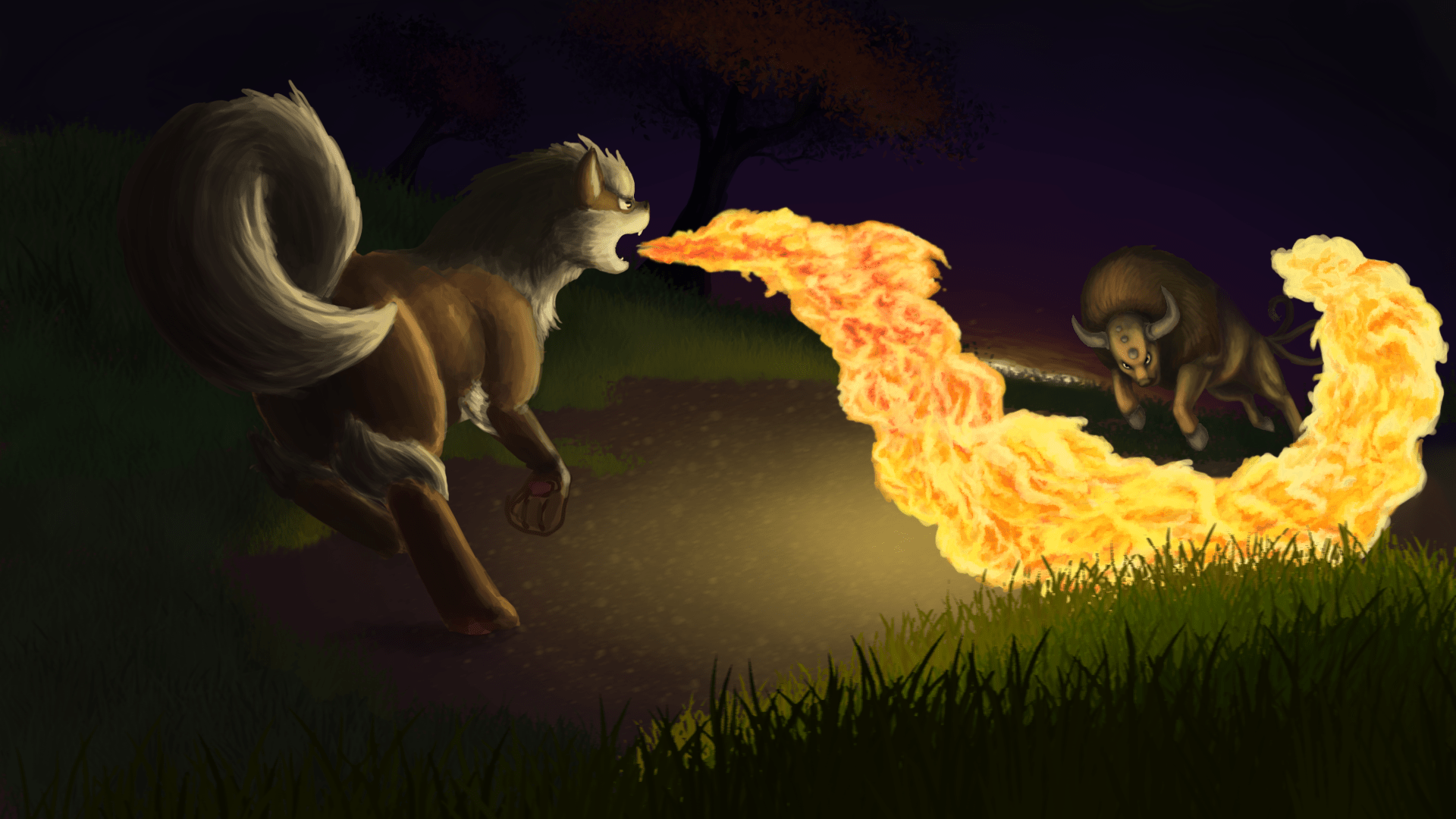 1920x1080 Arcanine HD Wallpaper