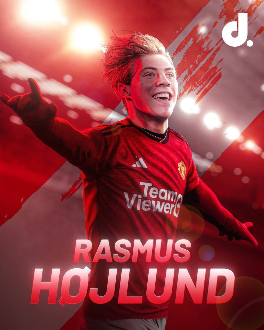 1023x1280 Viking Hojlund. Manchester united